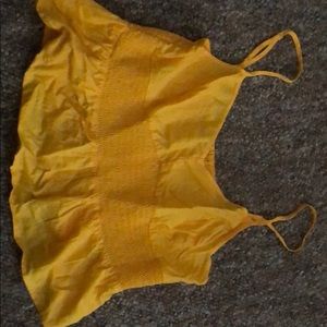 Guess Yellow babydoll tank Size L